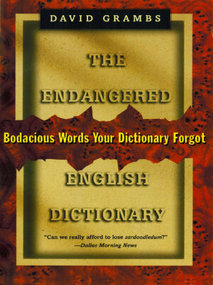 cover image of The Endangered English Dictionary